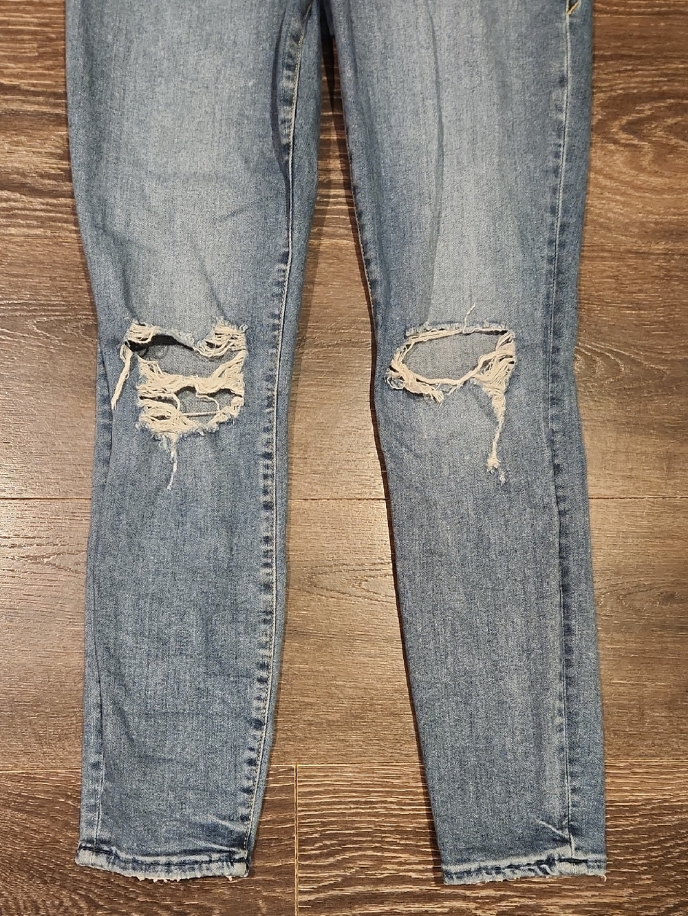 ❤️ GOOD AMERICAN HIGH RISE SKINNY JEANS, DISTRESSED, 6 (28) - Picture 7 of 10